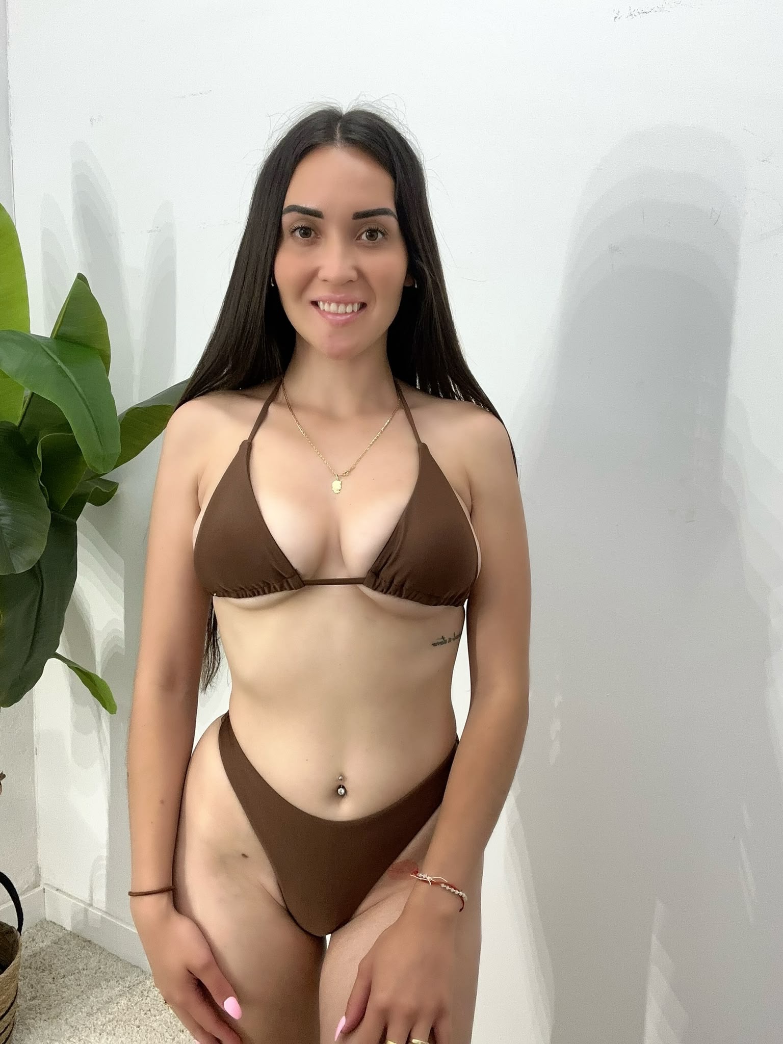 Bikini triángulo chocolate