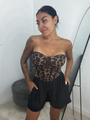 Top Corset Animal Print