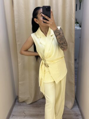 Conjunto Amarillo Detall Dorado