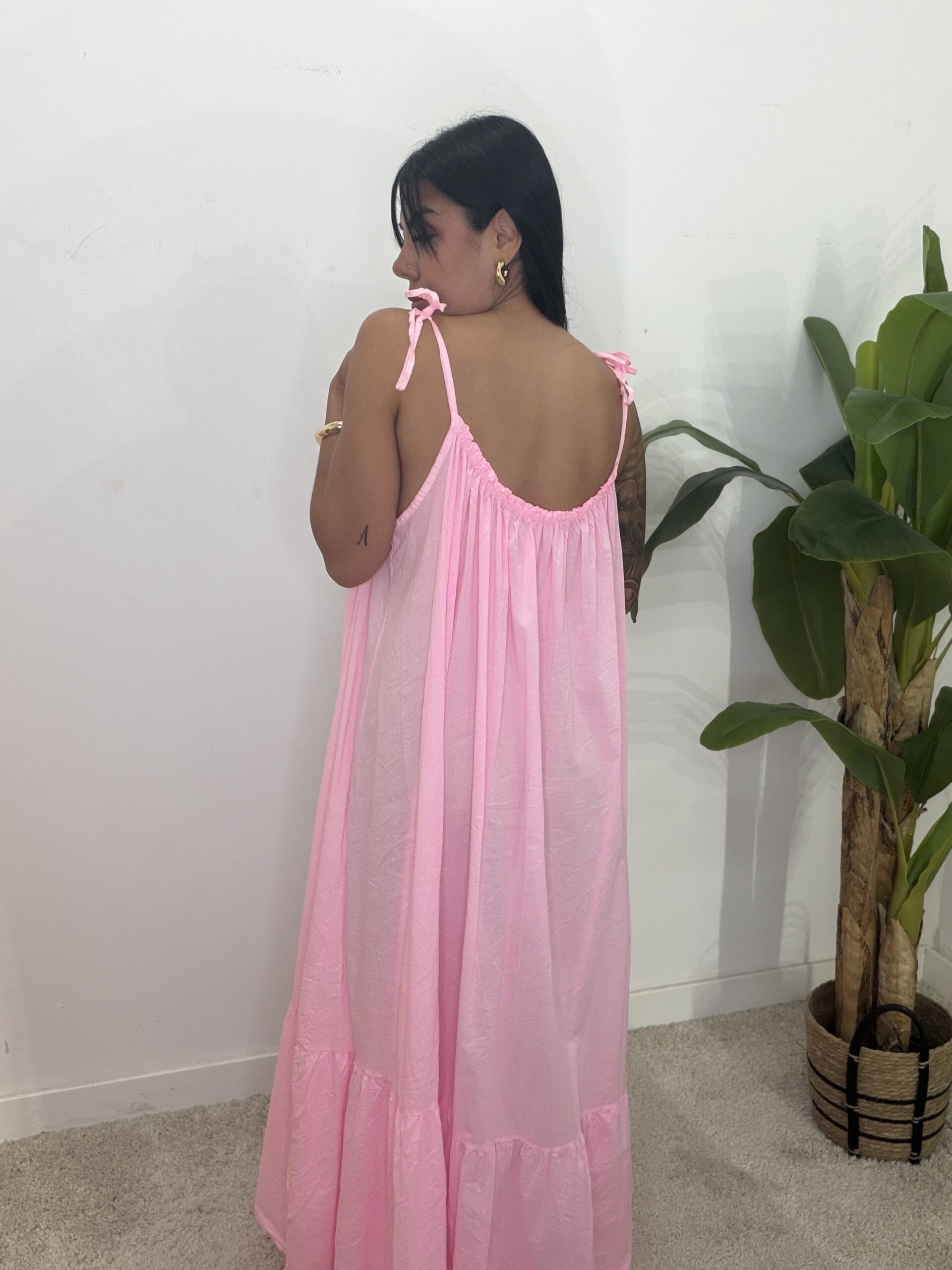 Vestido Beach Rosa - Imagen 3