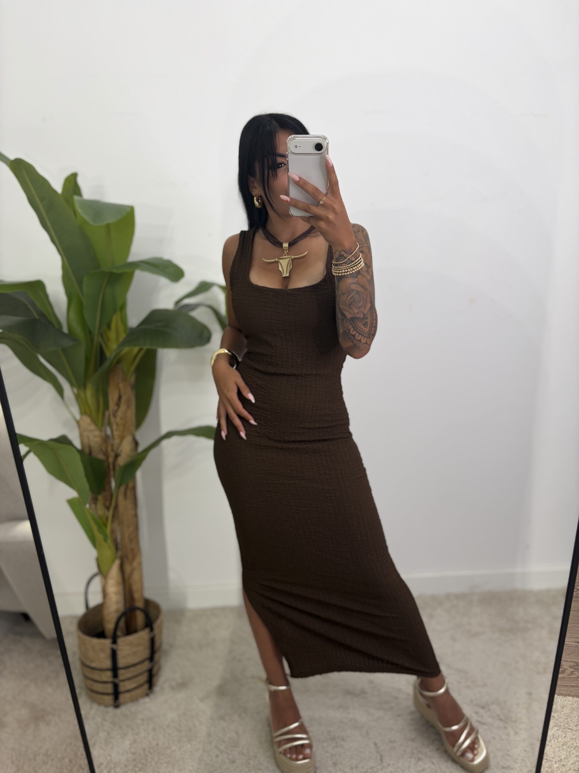 Vestido Brocado