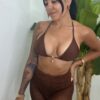 Bikini Detall Estrella Chocolate