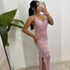Vestido Largo Calado