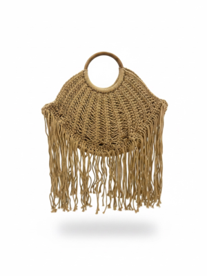 Alternative view of Bolso Macramé Camel