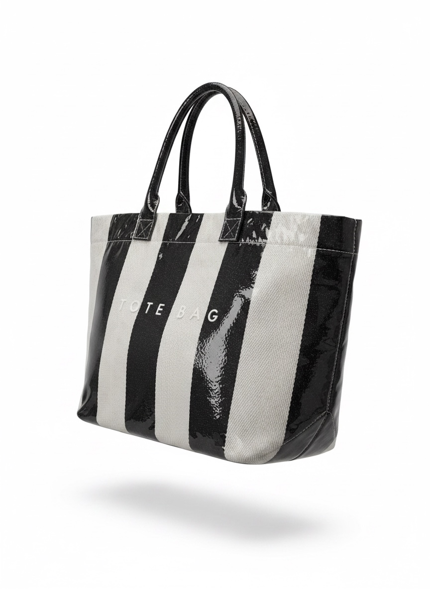 Bolso Tote Bag Negro y Blanco