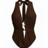 Top Encaje Detall Chocolate