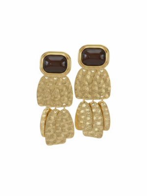 Pendientes con Piedra Chocolate