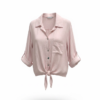 Camisa Lino Rosa Pastel
