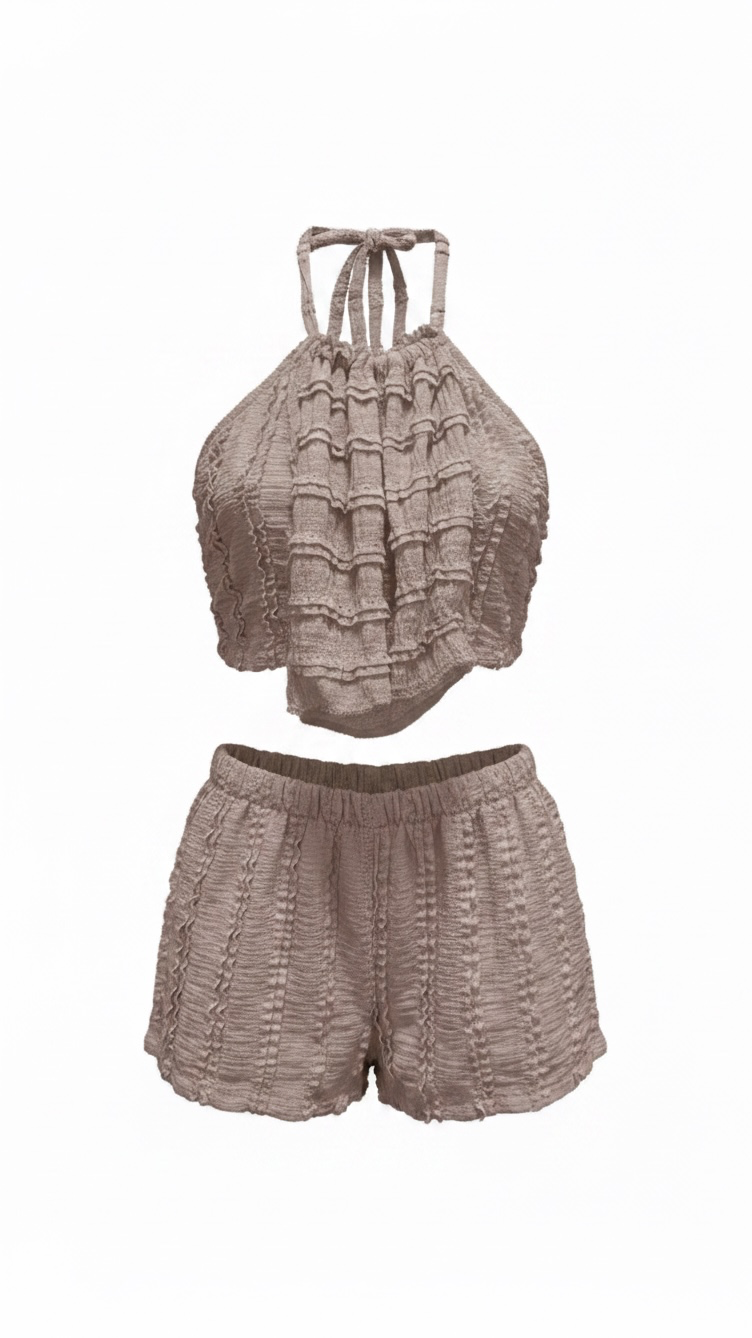 Conjunto Bora Taupe Grisáceo