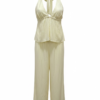 Conjunto Halter Bambula Amarillo Pastel