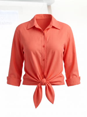 Camisa Nudo Coral