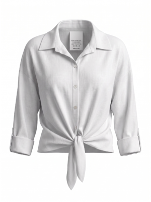 Camisa Nudo Blanca