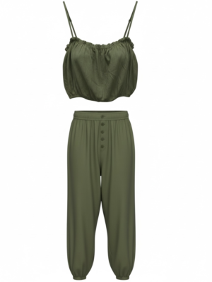 Conjunto Nácar Verde Militar