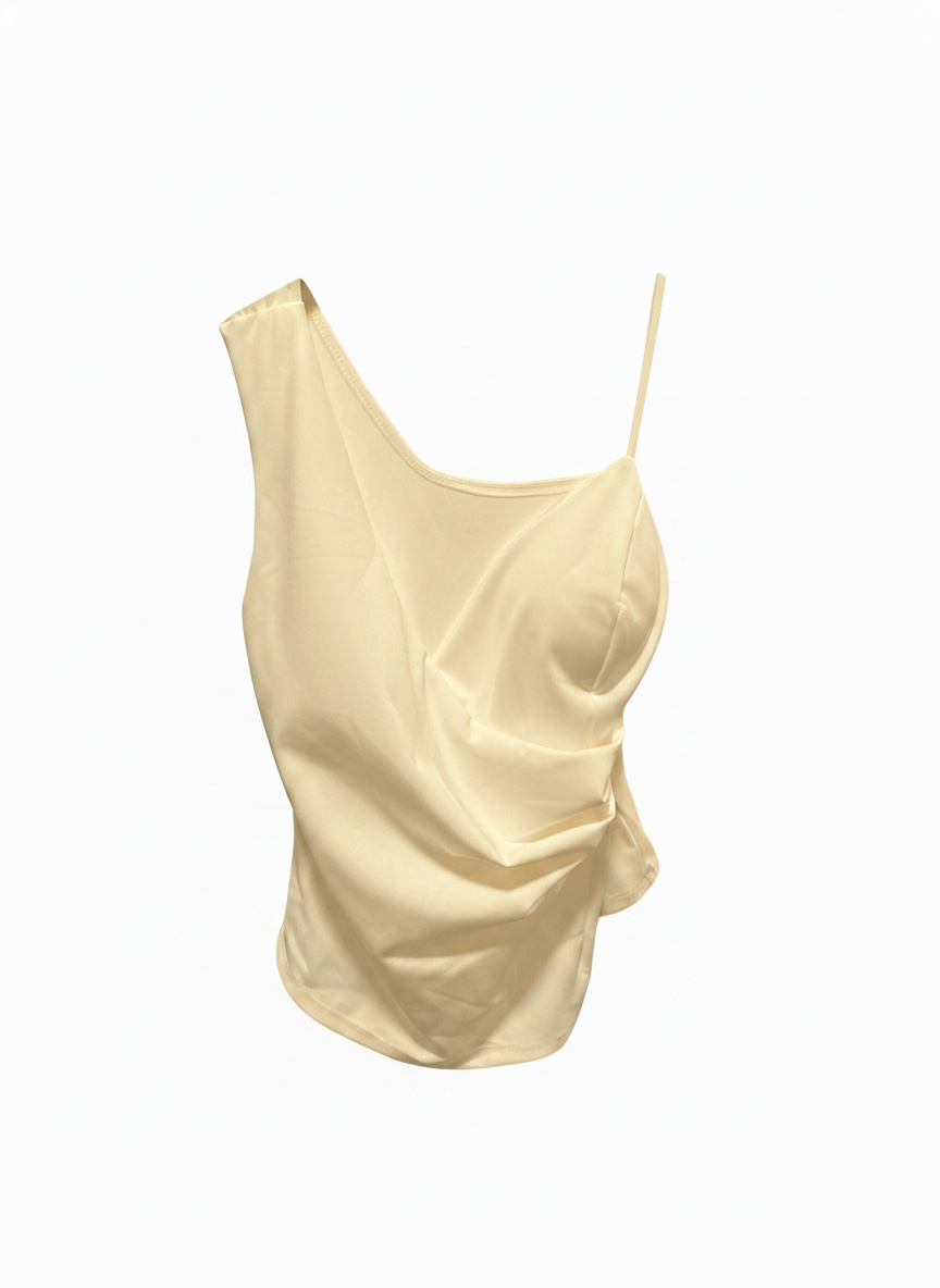 Top Cruzado Amarillo Pastel