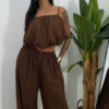 Conjunto Nácar Chocolate