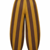 Pantalón Ballons Raya Ancha Marrón y Mostaza - Imagen 2