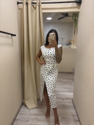 Alternative view of Vestido Licra Detall Lunares