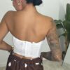 Top Corset Encaje Lace Blanco - Imagen 2