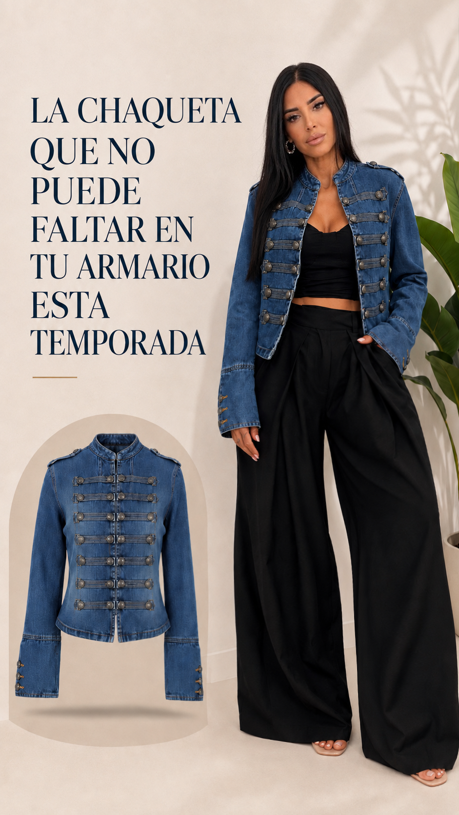 Chaqueta Demin Medio Imperial