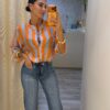 Jeans Straight Leg Demin Medio