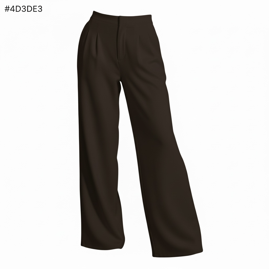 PREVENTA Pantalón Chándal Pliegues Chocolate - Imagen 2