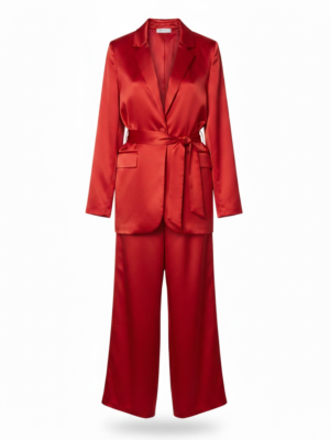 Conjunto Satinado Rojo