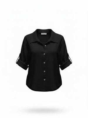 Camisa Algodón Negra
