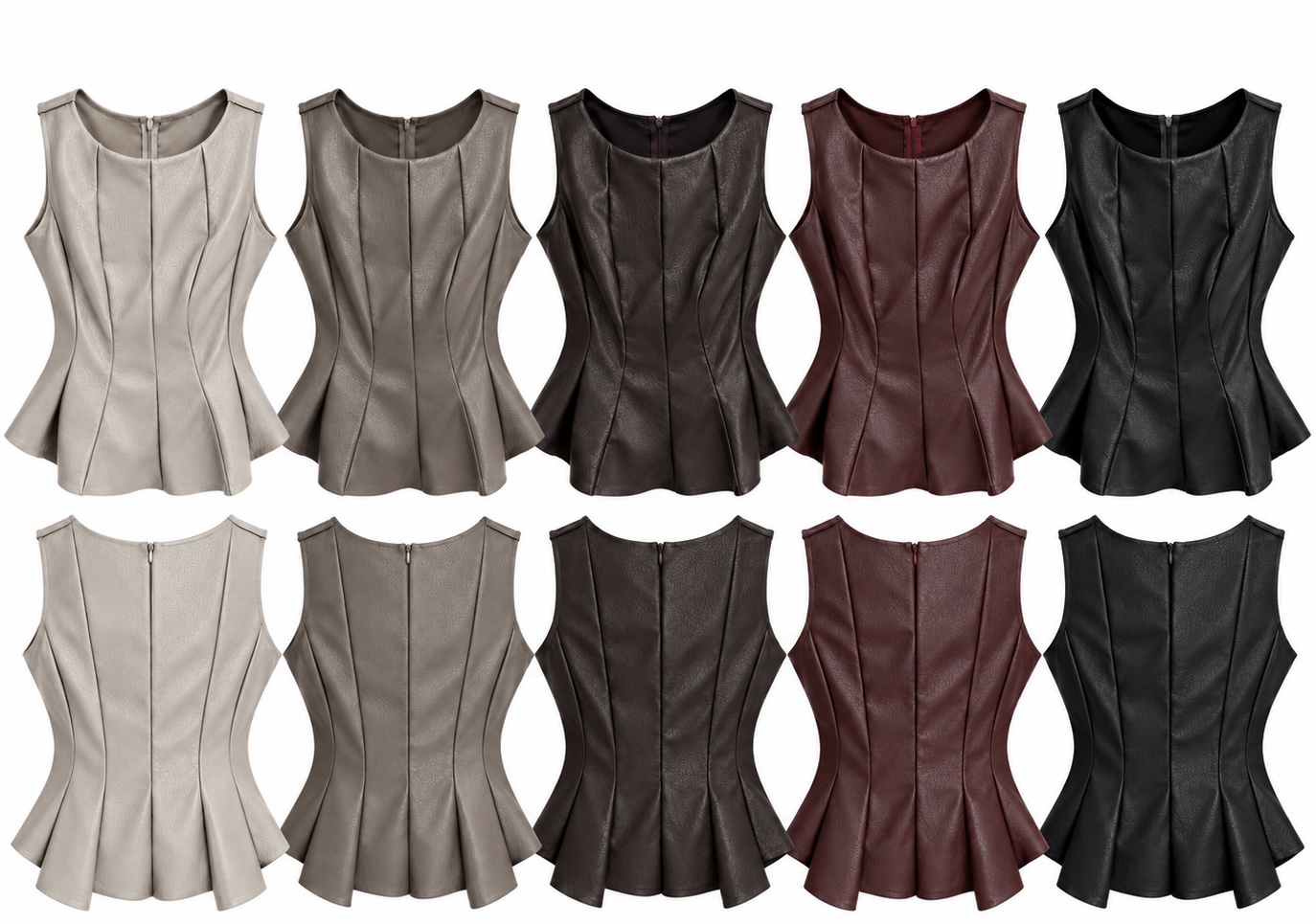 Top Pleplum Efecto Piel