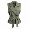 Chaleco Trench Verde Militar Claro