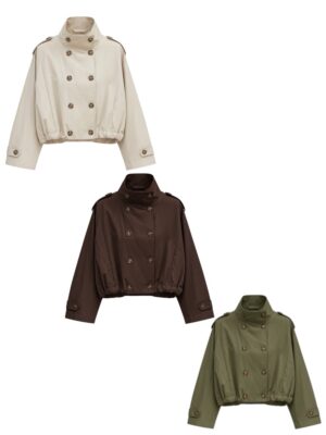 Chaqueta Trench Cropped
