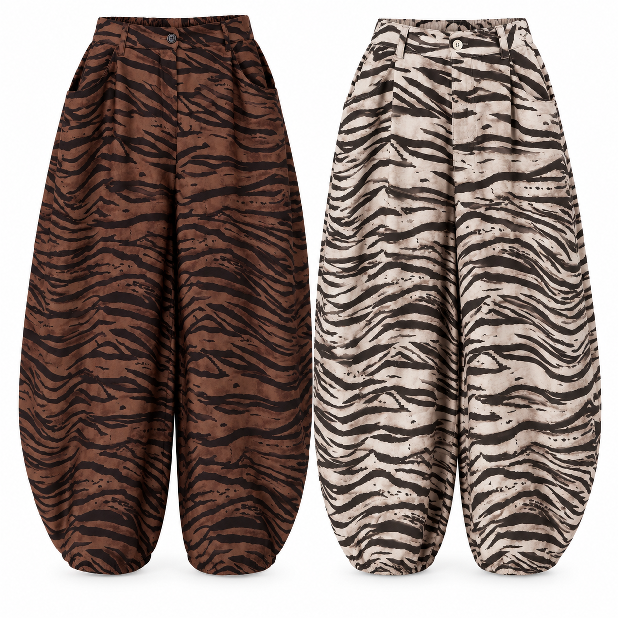 Pantalón Ballons Estampado Zebra