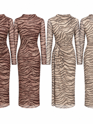 Vestido Zebra Drape