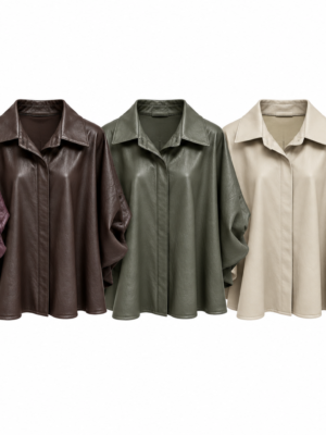 Camisa Polipiel Oversize