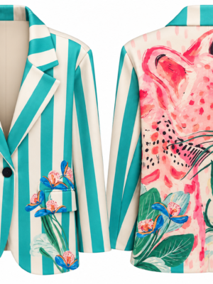 Blazer Aqua Bloom